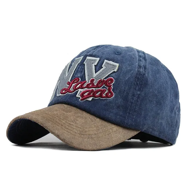 New York Las Vegas Embroidered Snapback Baseball Cap