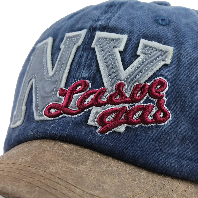 New York Las Vegas Embroidered Snapback Baseball Cap