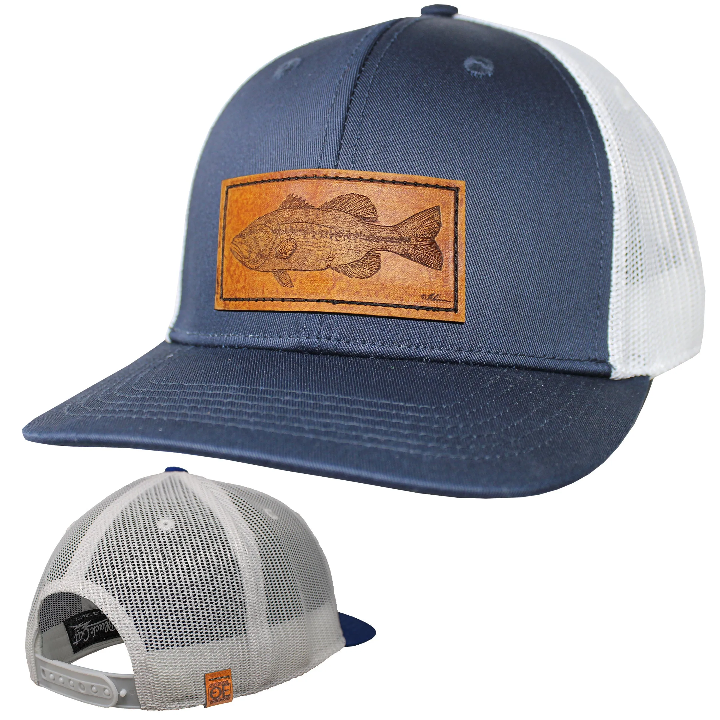 OE - Performance Trucker Hat - Bass Leather Patch