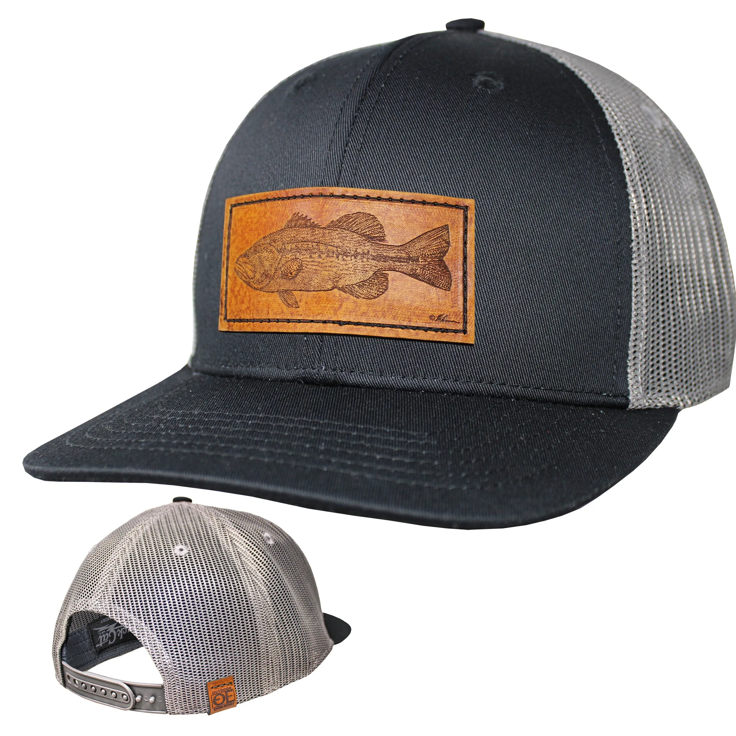 OE - Performance Trucker Hat - Bass Leather Patch