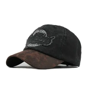 Outdoor Sport Rock Shark Embroidered Snapback Baseball Cap