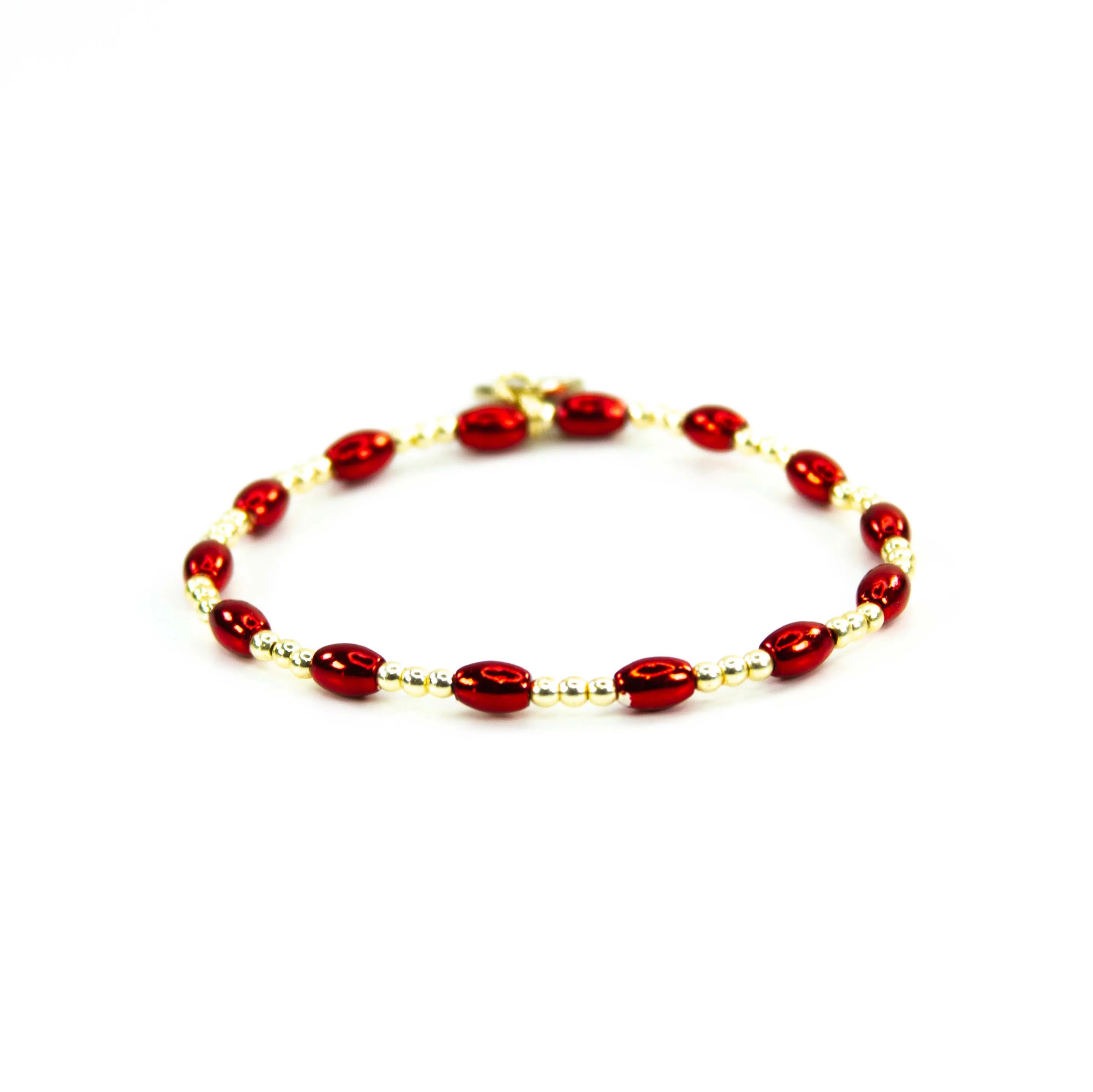 Red Mix Bead Bracelets