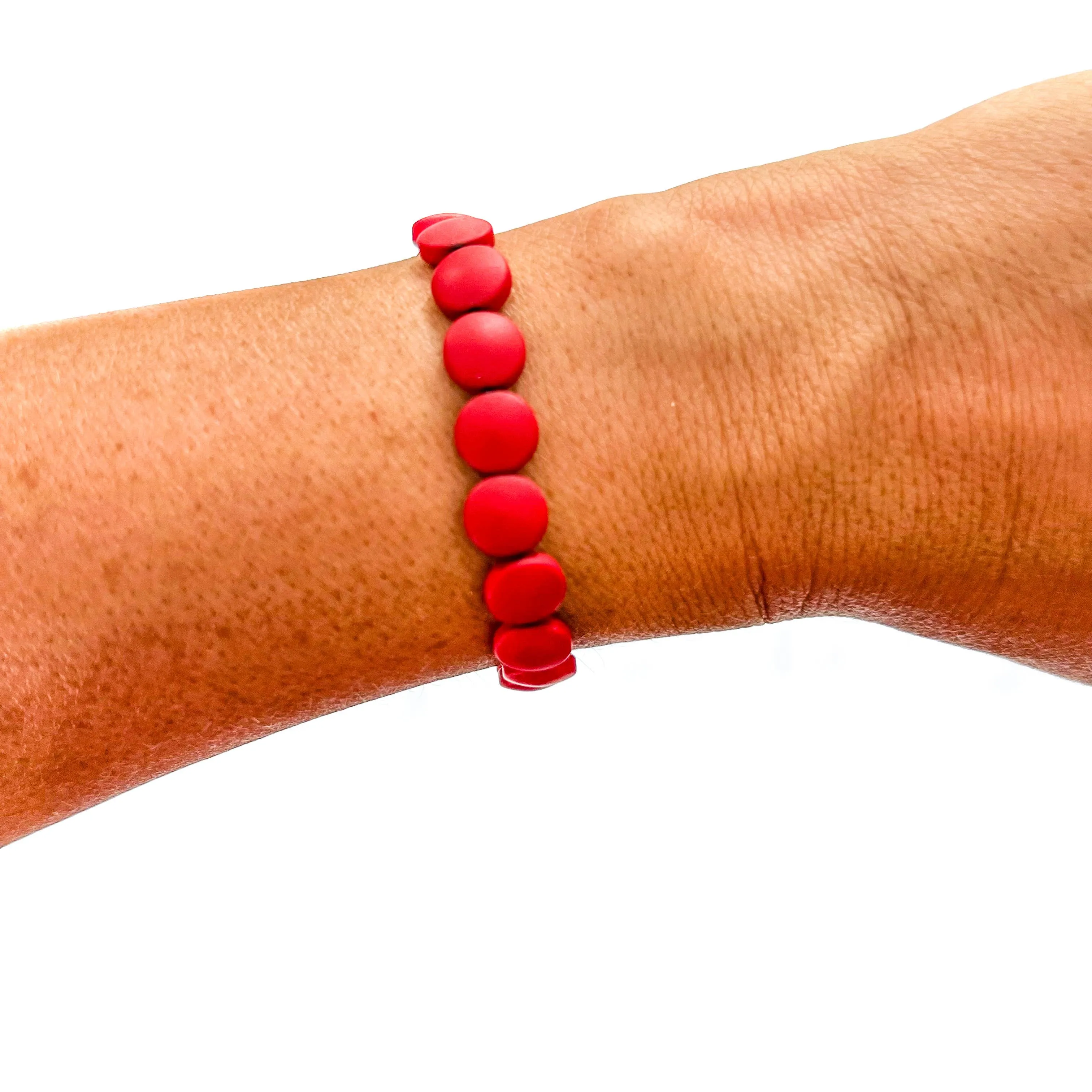 Red Mix Bead Bracelets