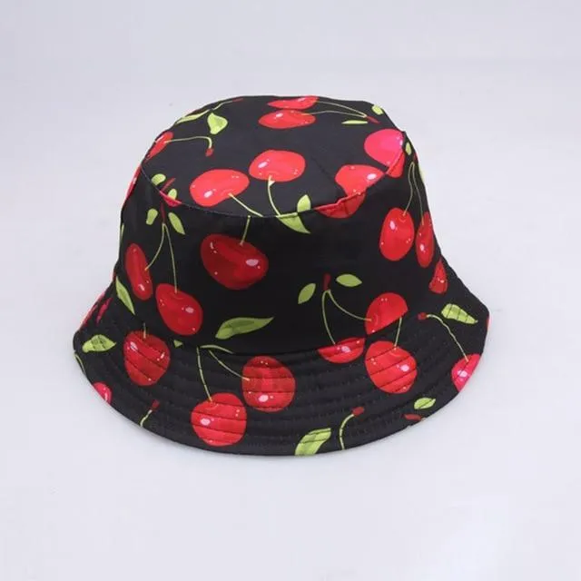 Reversible Bucket Hat Summer Sun Hats For Women Printed Bucket Hats