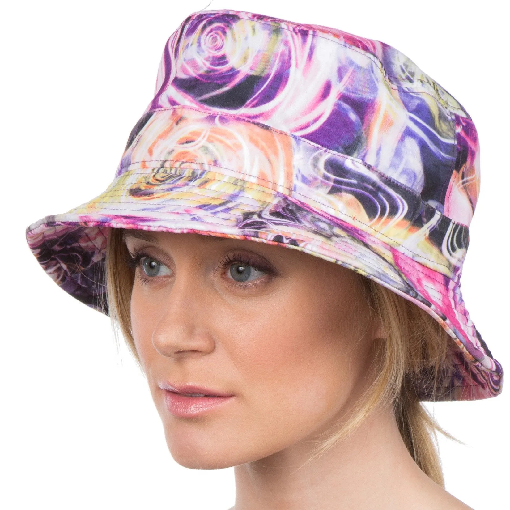 Sakkas Gemma Colorful Design Cloche Bucket Bell Summer Hat