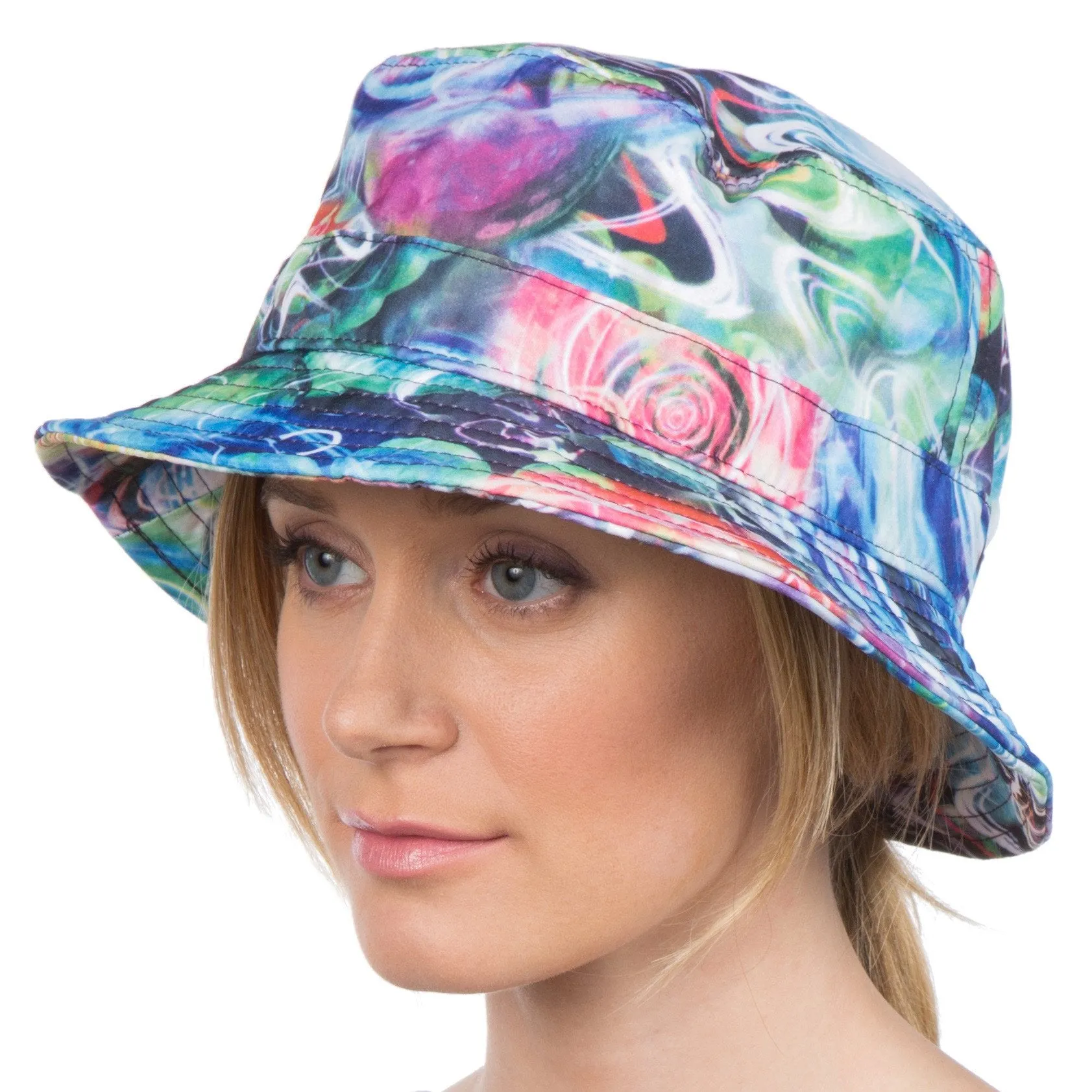 Sakkas Gemma Colorful Design Cloche Bucket Bell Summer Hat