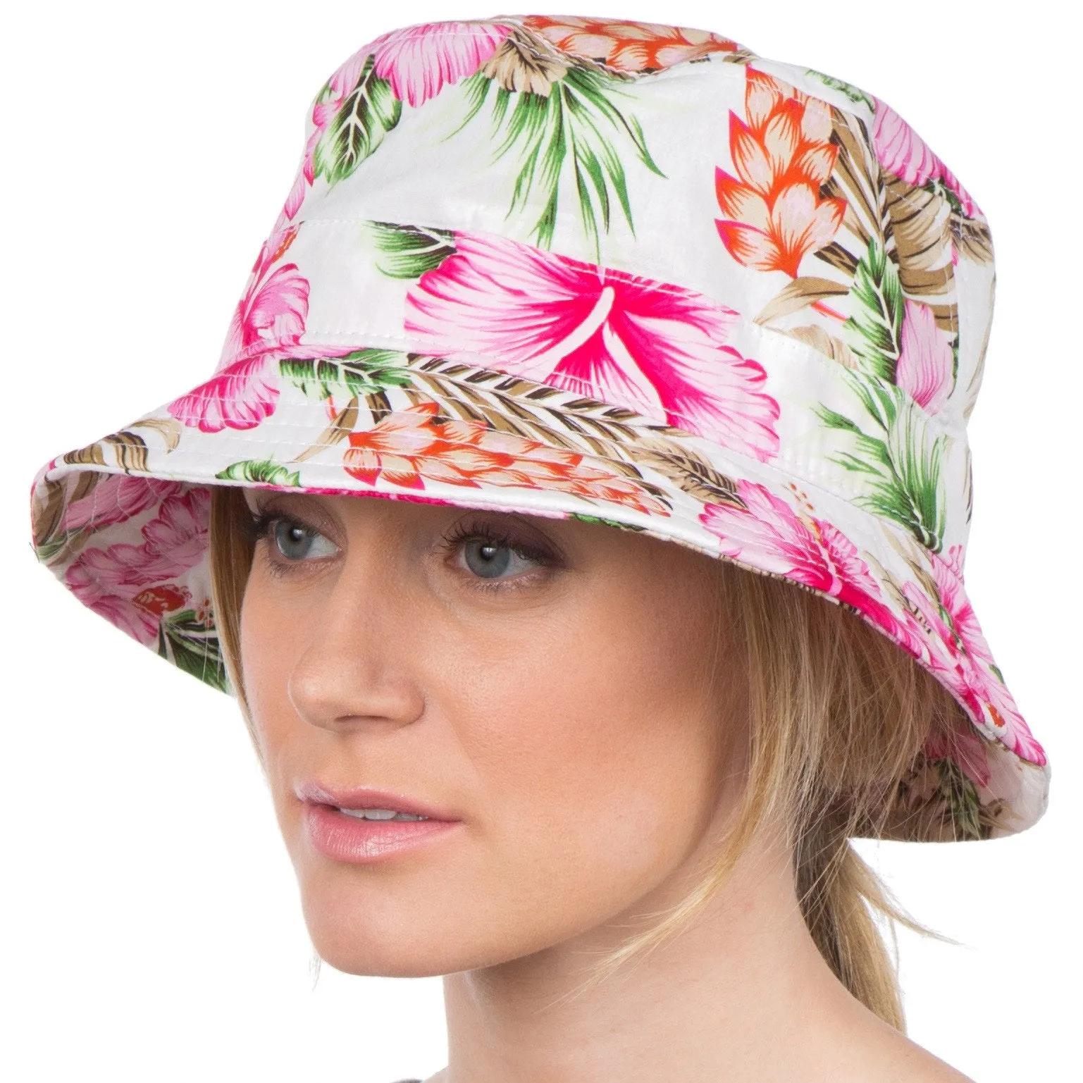 Sakkas Gemma Colorful Design Cloche Bucket Bell Summer Hat