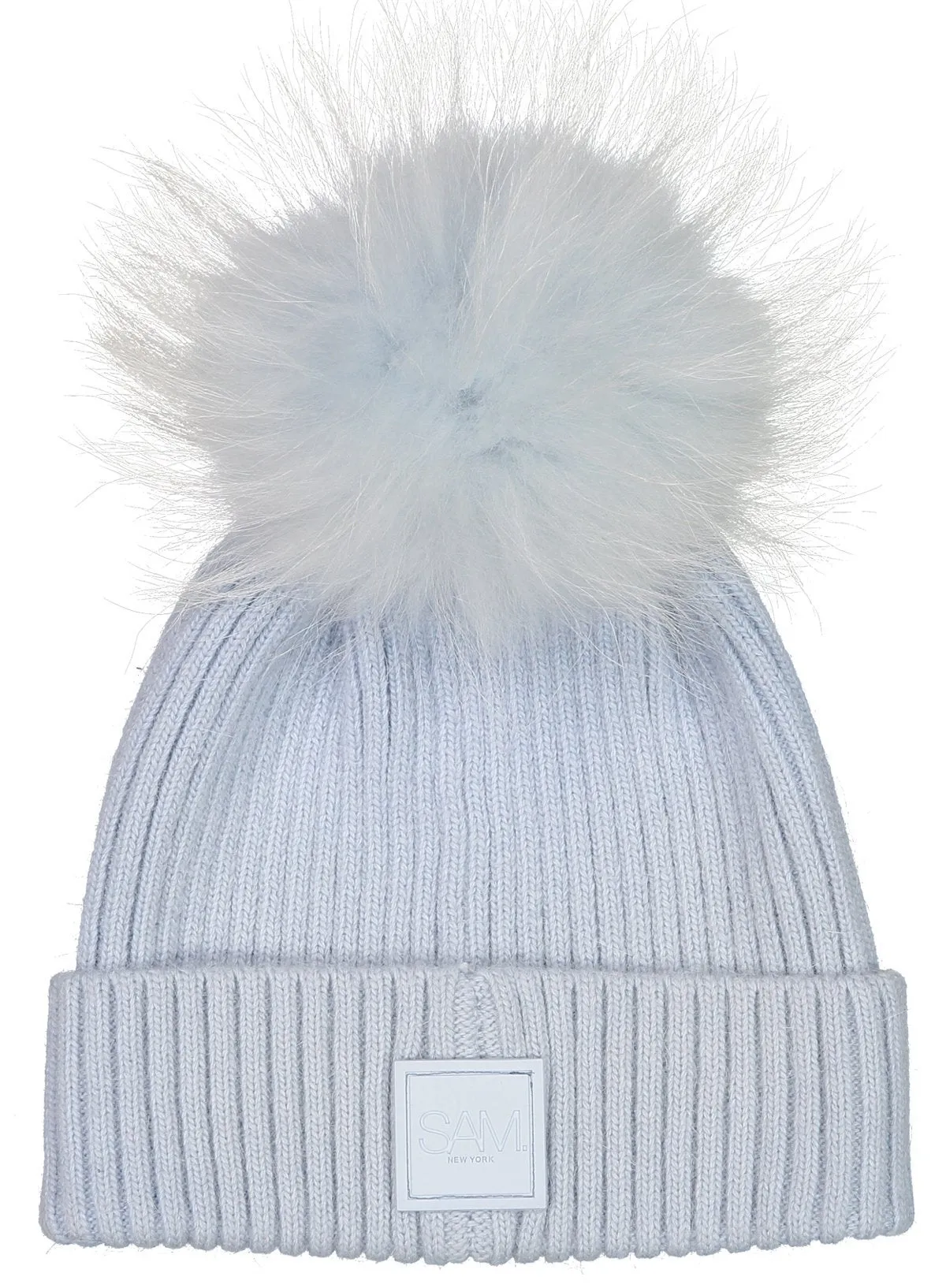 SAM - Fur Beanie in Ice/Ice