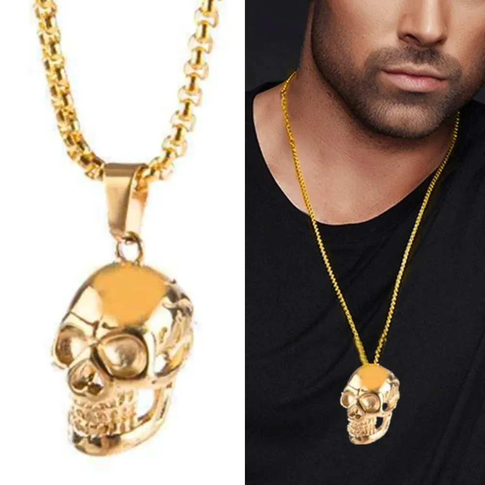 Shinny Skull Necklace