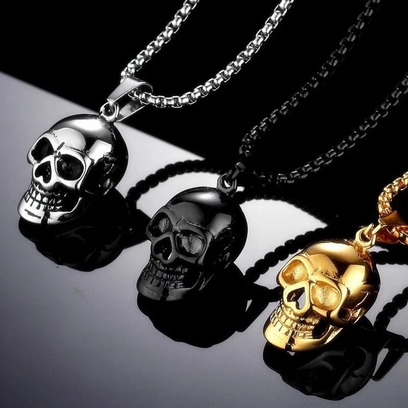 Shinny Skull Necklace