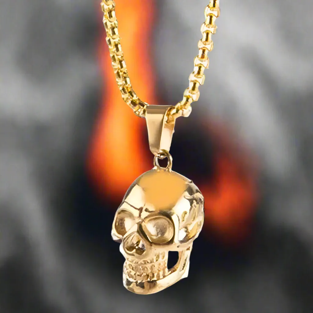 Shinny Skull Necklace