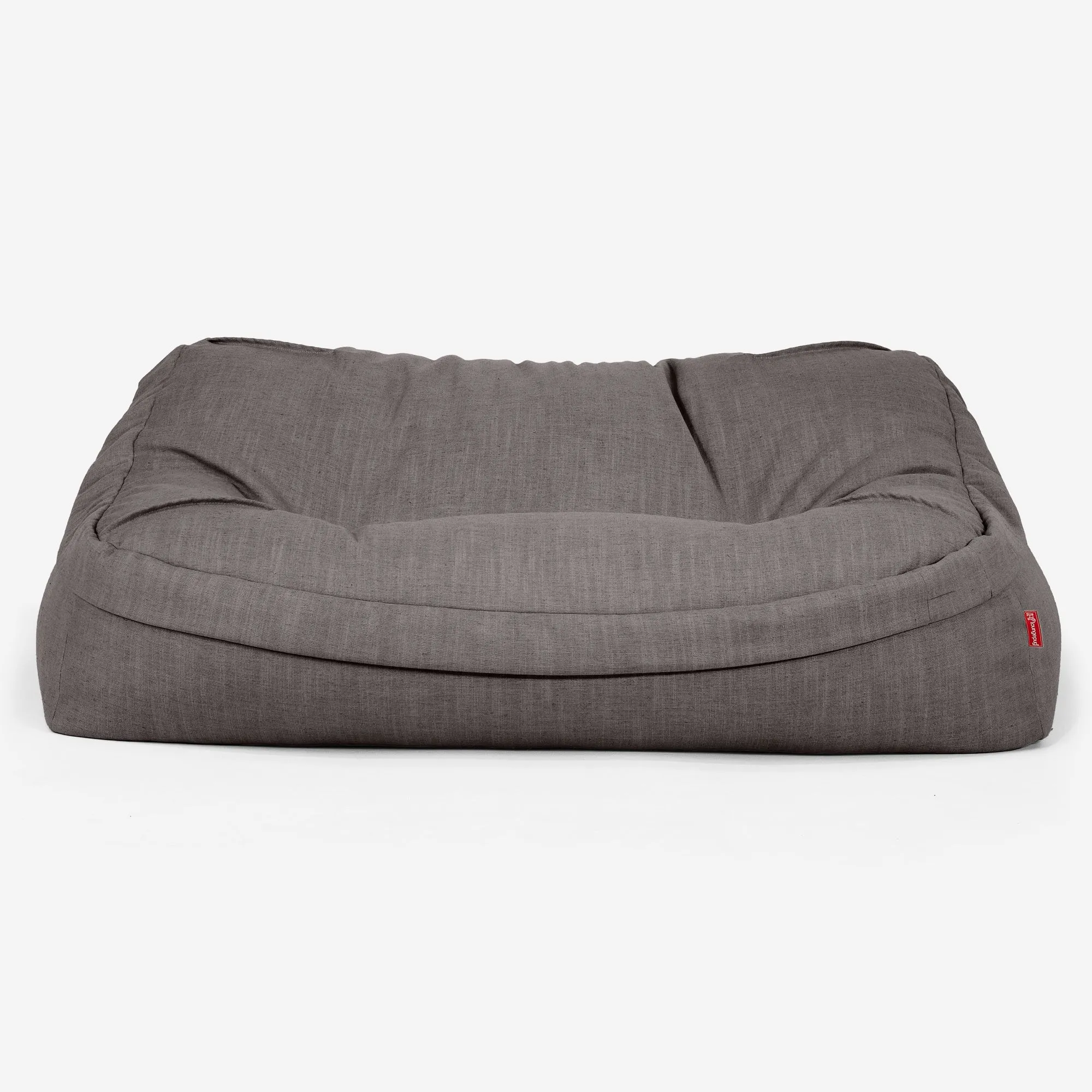 Sloucher Bean Bag Sofa - Linen Look Slate Grey