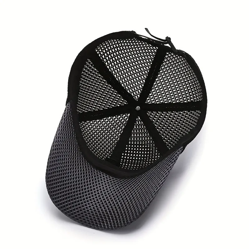 Stay Cool Mens Breathable Mesh Visor Baseball Cap