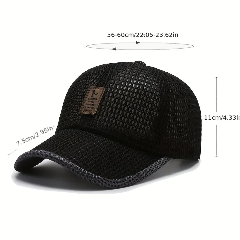 Stay Cool Mens Breathable Mesh Visor Baseball Cap