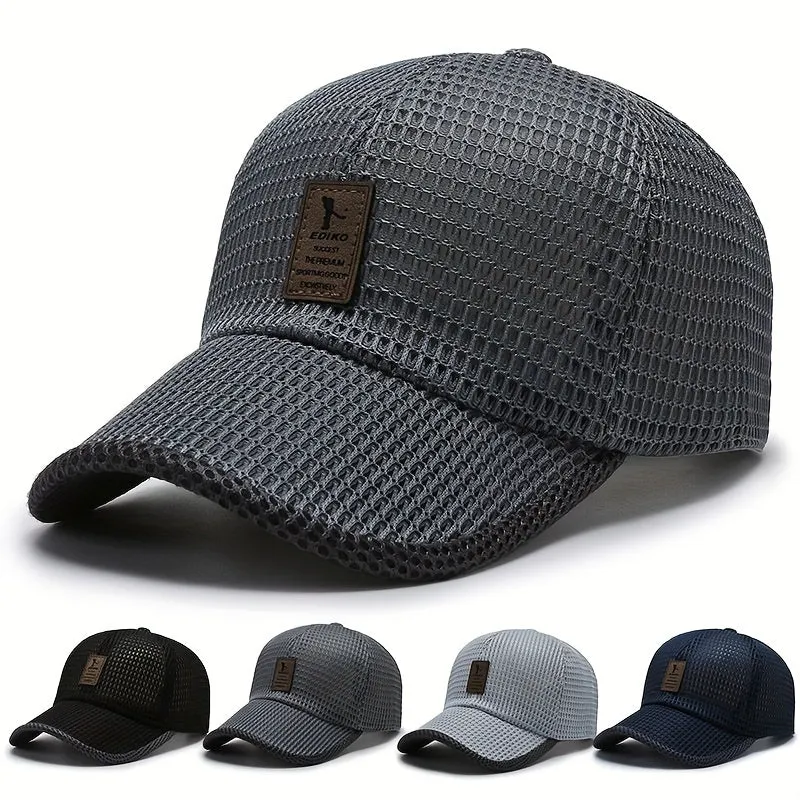 Stay Cool Mens Breathable Mesh Visor Baseball Cap