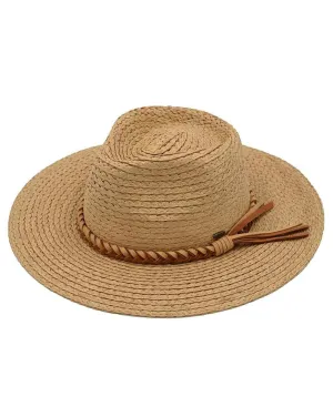 STC05 Braided Band Straw Panama Hat