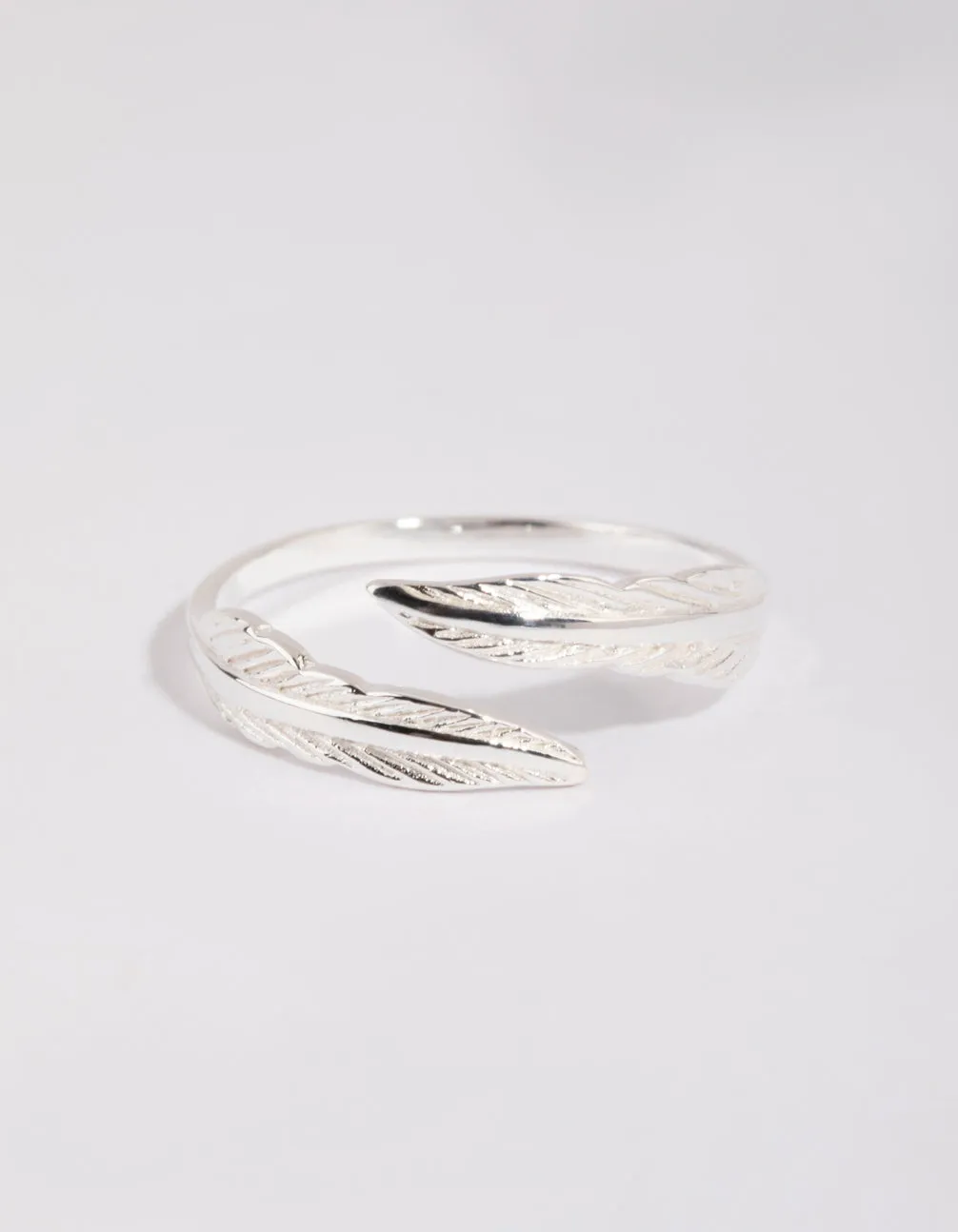 Sterling Silver Feather Wrap Ring