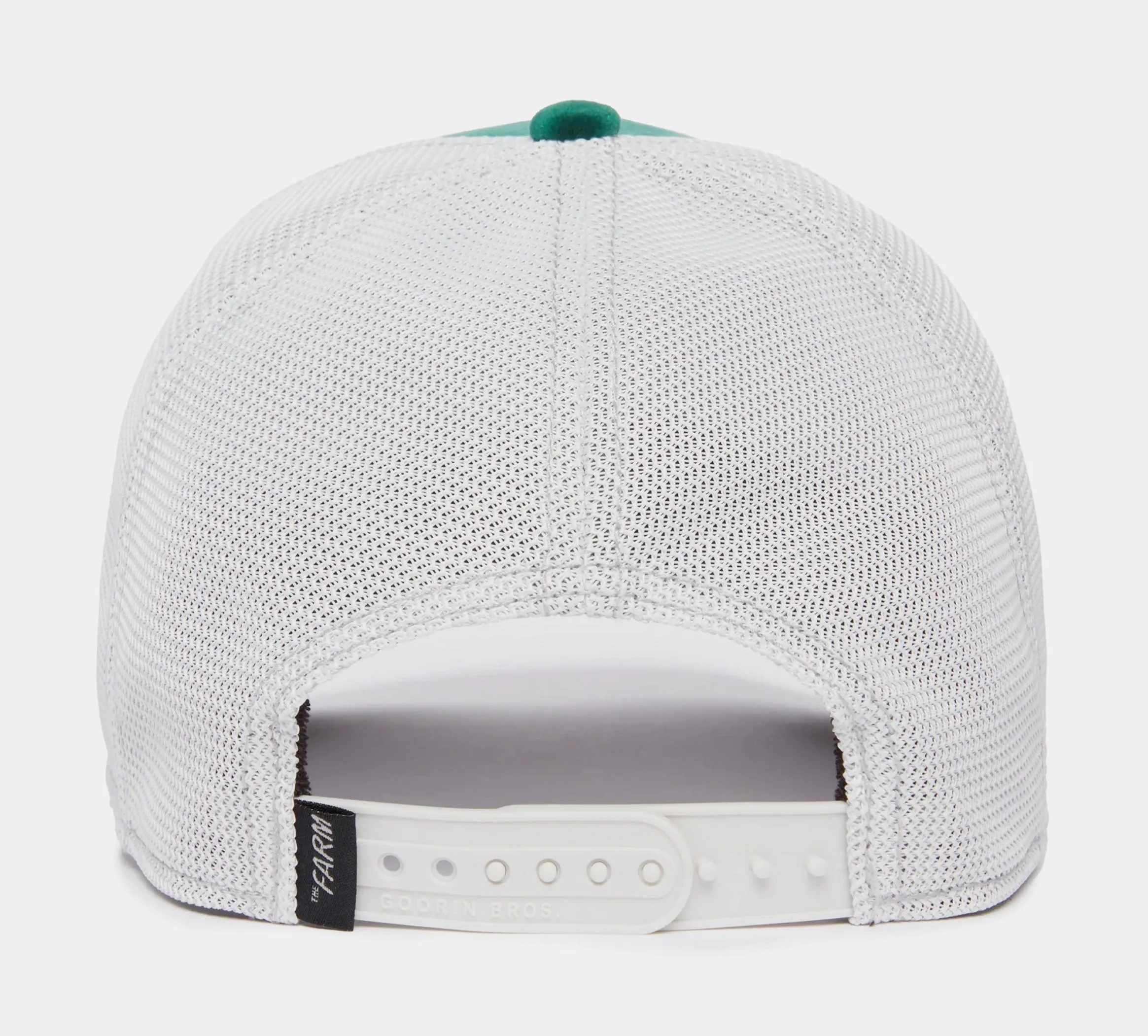 The Emerald Cow Suede Trucker Mens Hat (Green/White)