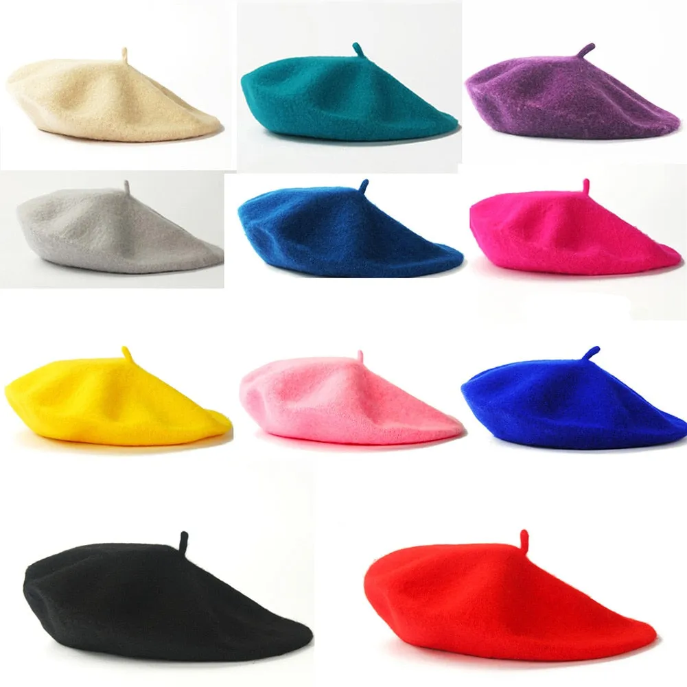 Trendy Solid Color Wool Hat