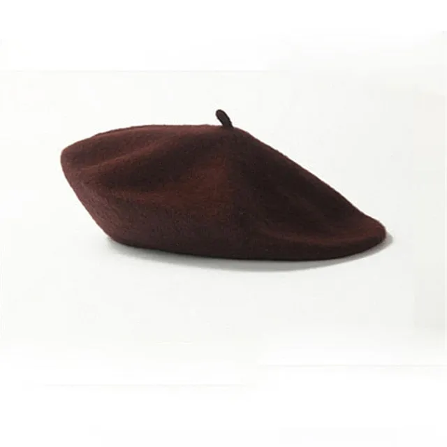 Trendy Solid Color Wool Hat