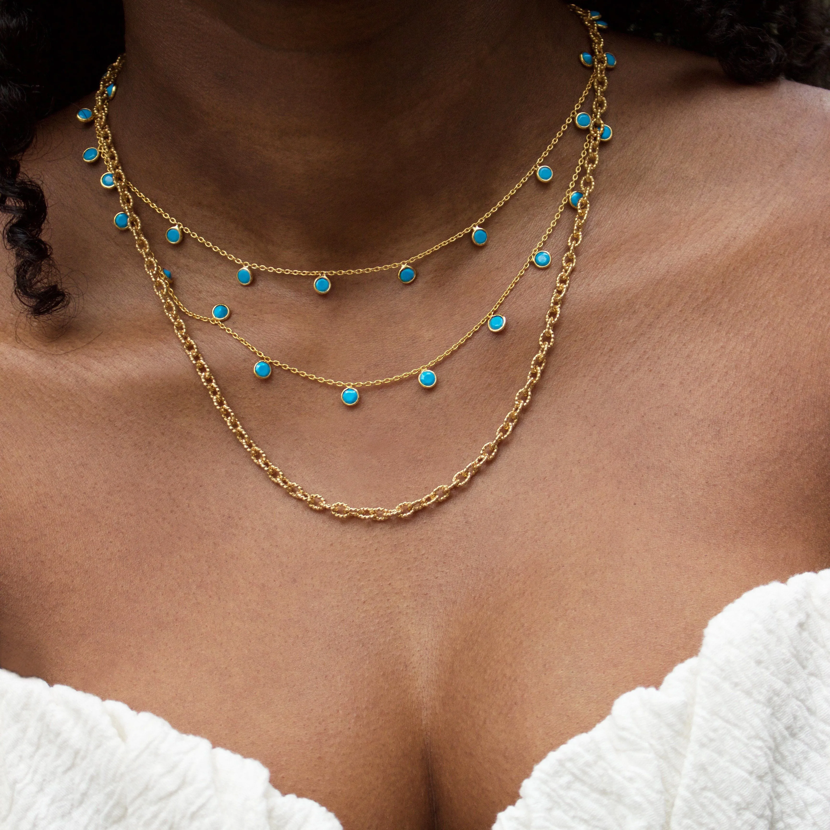 Turquoise Droplet Necklace