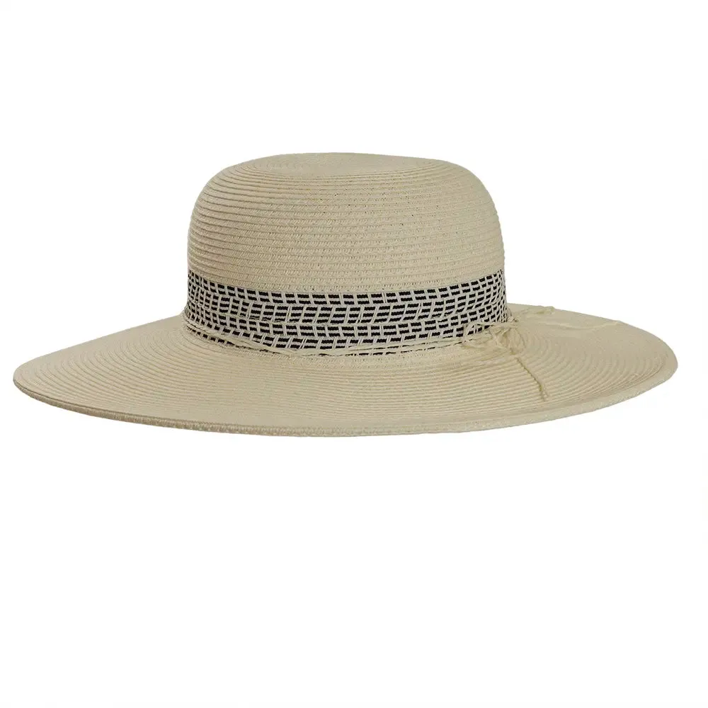 Victoria | Womens Wide Brim Straw Sun Hat