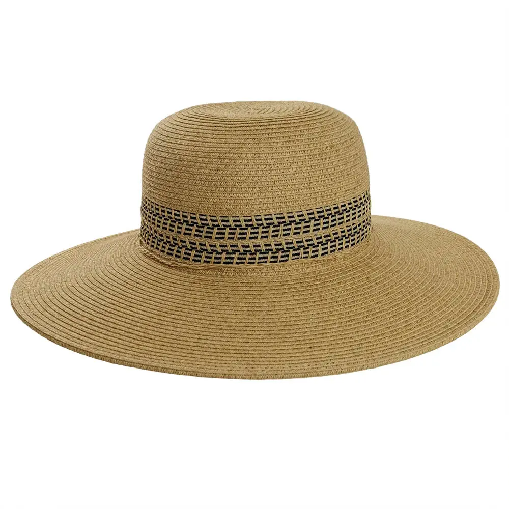 Victoria | Womens Wide Brim Straw Sun Hat