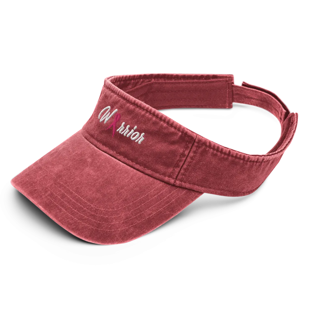 Vintage Breast Cancer Warrior Sun Visor