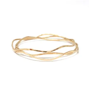 Wave Bangle bracelets