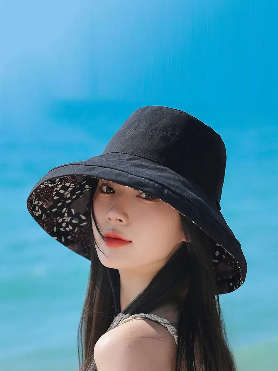 Women Casual Sunproof Dual-side Wearing Hat