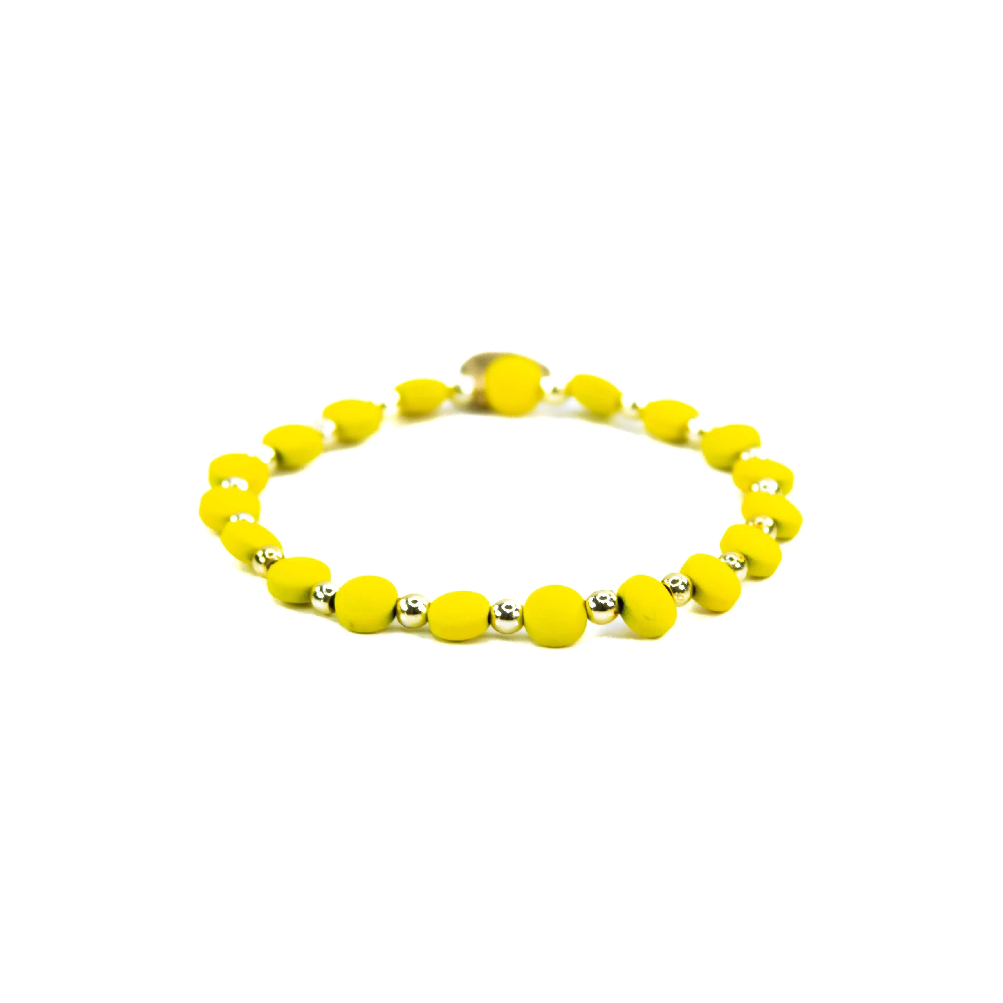 Yellow MIx Bead Bracelets