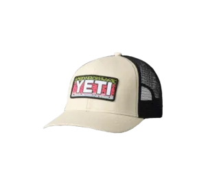 Yeti Brown Trucker Black Mesh Colored Logo Patch Cap