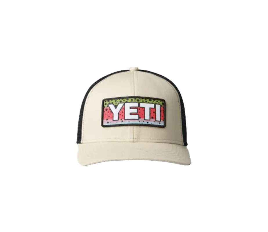 Yeti Brown Trucker Black Mesh Colored Logo Patch Cap