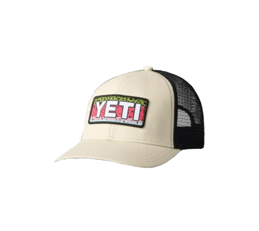 Yeti Brown Trucker Black Mesh Colored Logo Patch Cap